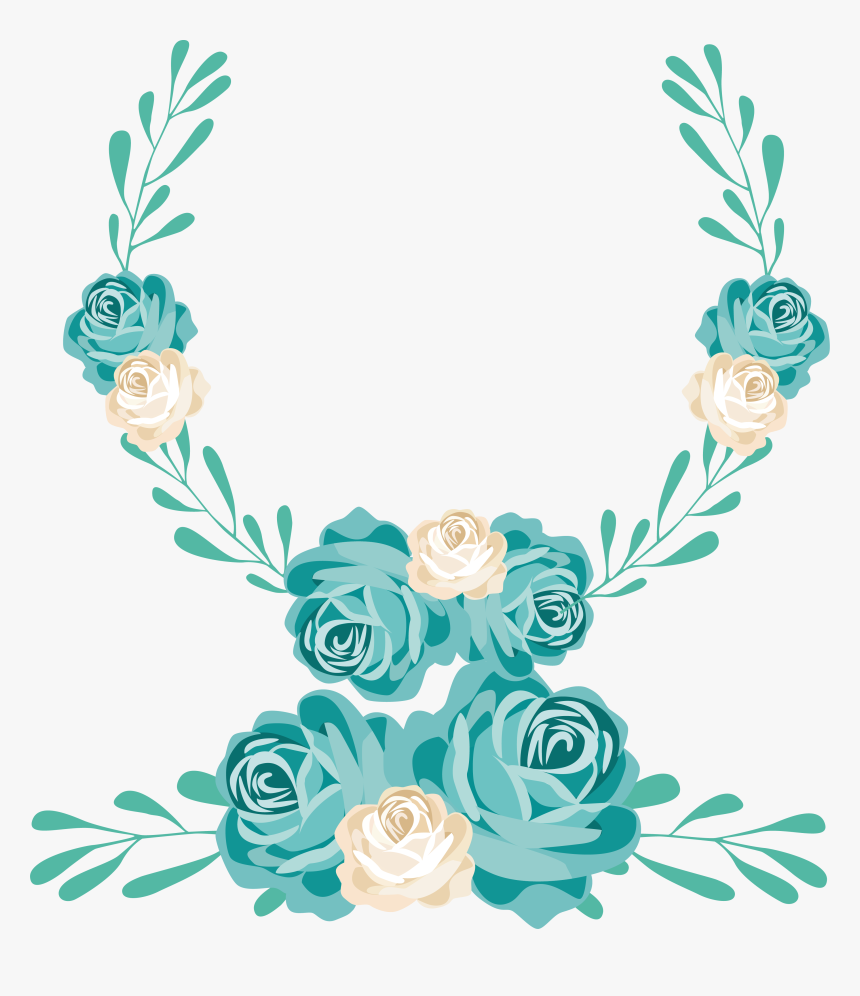 Turquoise Flower Png - Transparent Turquoise Flower Png, Png Download, Free Download