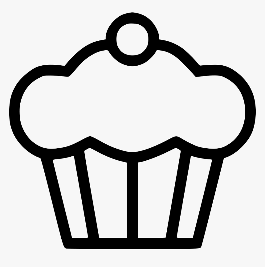 Clip Art Muffin Cake Sweet Svg - Dessert Icon Png, Transparent Png, Free Download