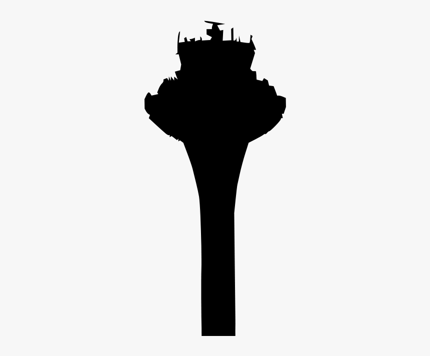 Water Tower Clipart, Vector Clip Art Online, Royalty - Airport Control Tower Silhouette, HD Png Download, Free Download