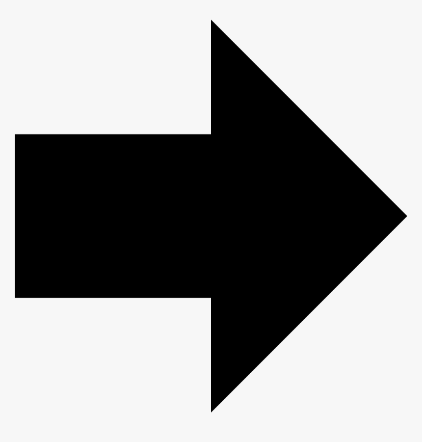 Transparent Fat Arrow Png - Black Arrow Icon Transparent, Png Download, Free Download