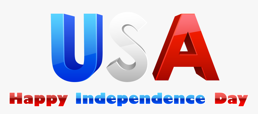 Usa Happy Independence Day Png Clipart - Independence Day, Transparent Png, Free Download