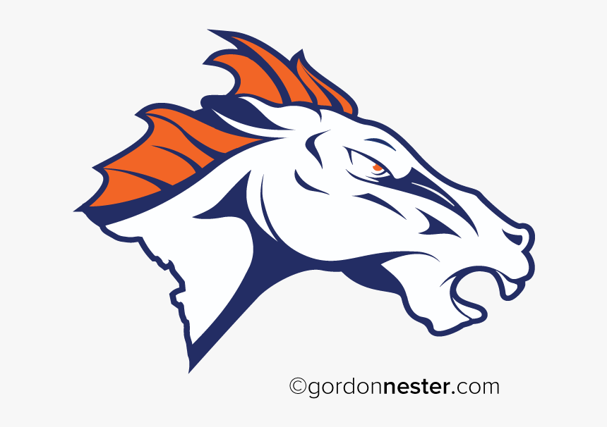 Thunder Horse Broncos Stallion Denver Free Download - Denver Broncos, HD Png Download, Free Download