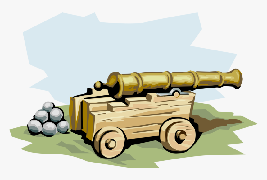 Vector Illustration Of Military Artillery Cannon Uses - Cannon, HD Png Download, Free Download