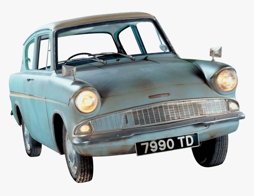 Harry Potter Flying Car - Flying Ford Anglia Harry Potter, HD Png Download, Free Download