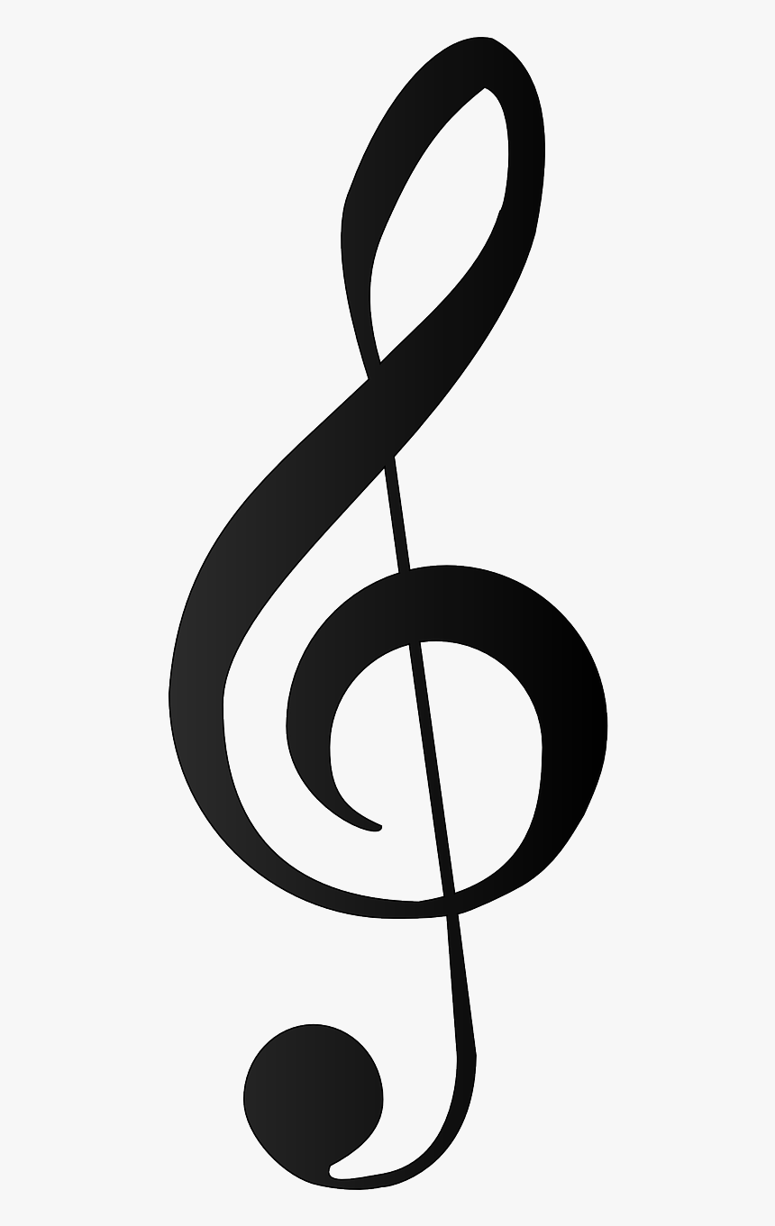 Music Note Transparent Treble Clef, HD Png Download, Free Download