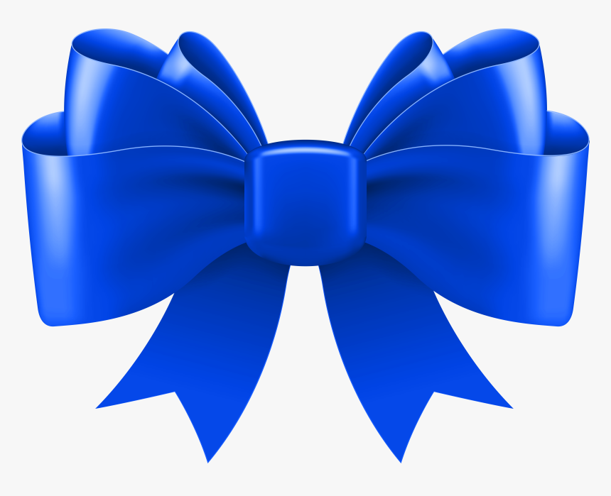 Blue Bow Decorative Png Clip Art Image , Png Download, Transparent Png, Free Download