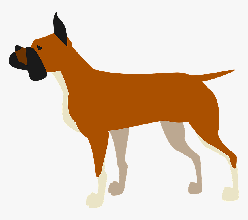 Boxer Dog Animal Clipart - Dog, HD Png Download, Free Download
