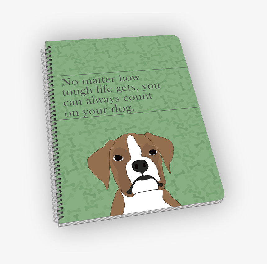 Spiral-bound Notebook With Boxer On The Cover - Boxer, HD Png Download, Free Download