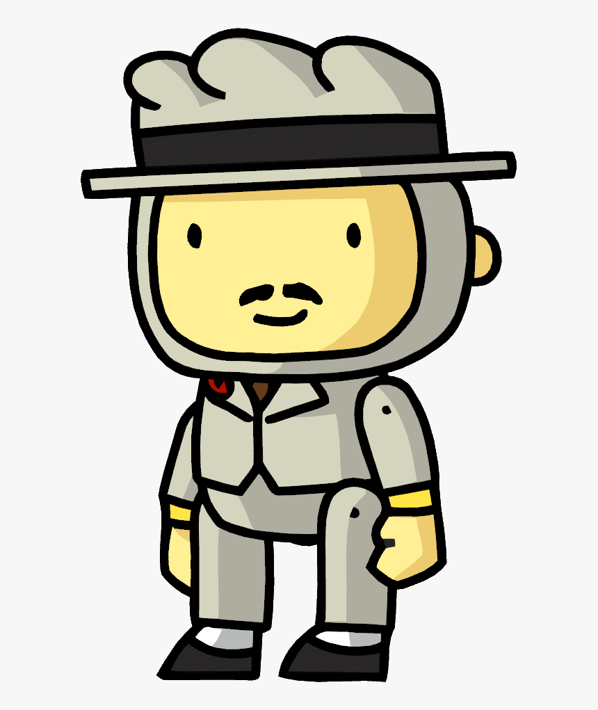 Scribblenauts Man In Suit - Scribblenauts Unlimited Hat Png, Transparent Png, Free Download