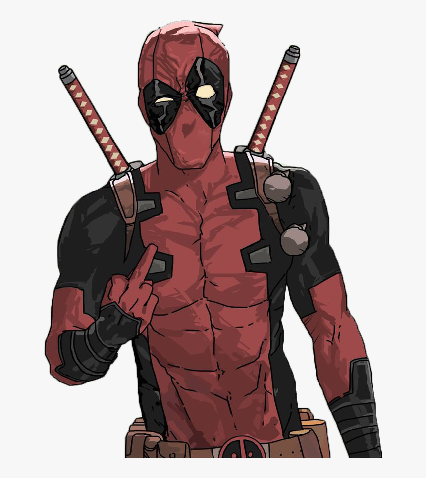 Transparent Superhero Clipart Png - Deadpool Drawing, Png Download, Free Download