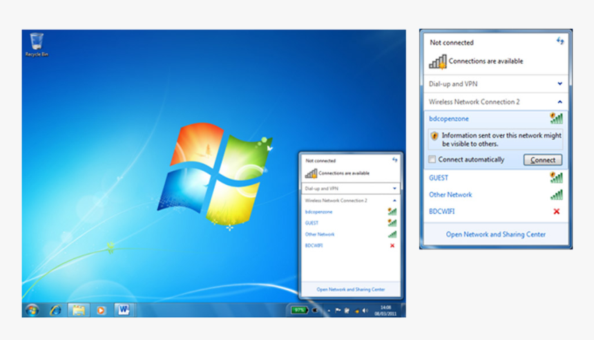 Guest Access - Windows 7 Comodo Firewall, HD Png Download, Free Download
