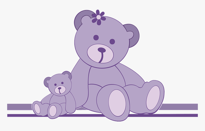 Purple Teddy Bears Clipart - Teddy Bear, HD Png Download, Free Download