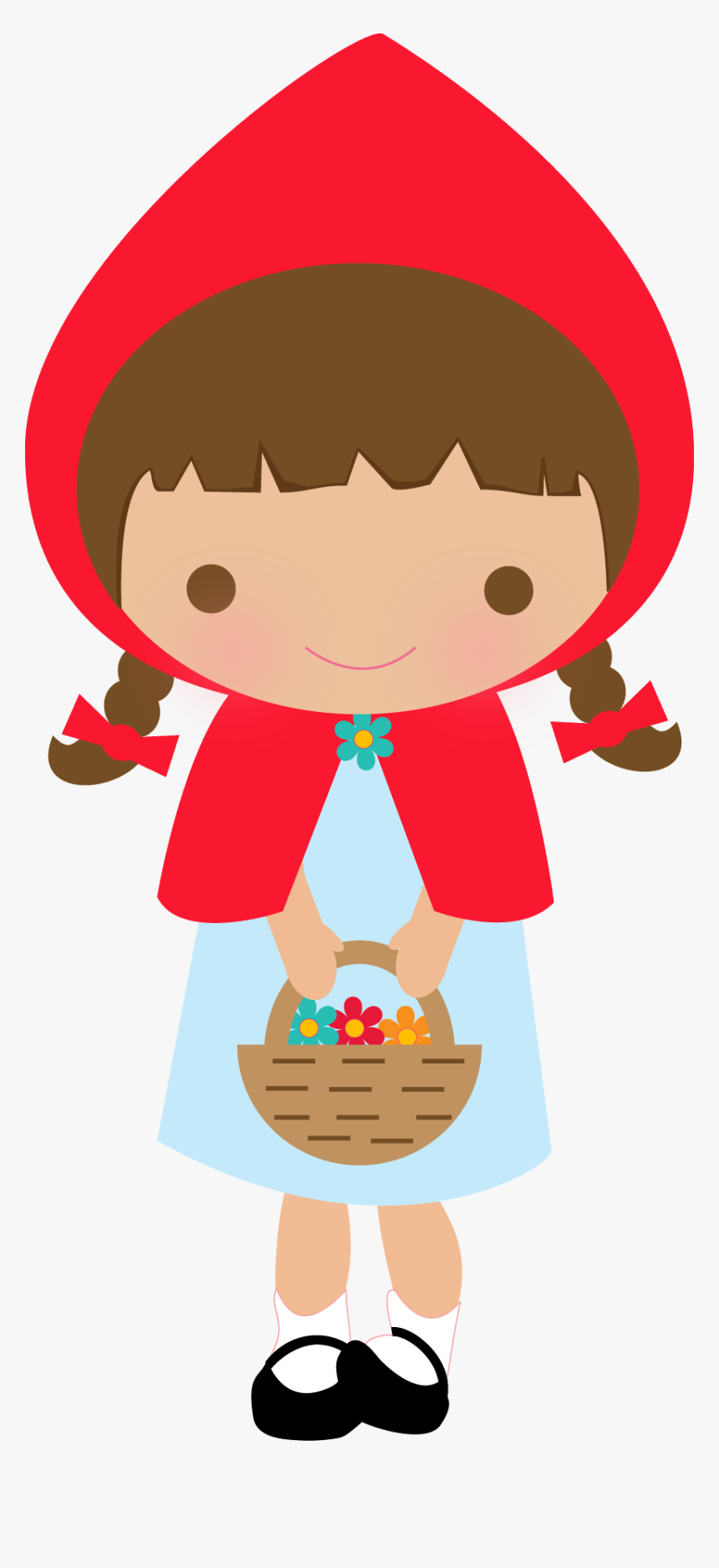 Wolf Clipart Red Riding Hood - Cartoon Red Riding Hood, HD Png Download, Free Download