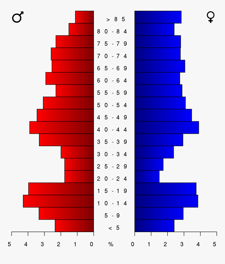 Population Pyramid Of Midland Tx, HD Png Download, Free Download