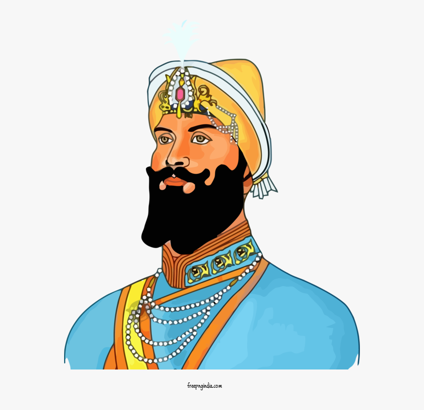 Transparent Guru Gobind Singh Jayanti Moustache Facial - Guru Gobind Singh Ji Jayanti, HD Png Download, Free Download
