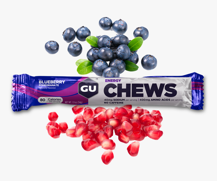 Transparent Pomegranate Seeds Png - Gu Energy Chews Blue Berry Pomegrantae, Png Download, Free Download