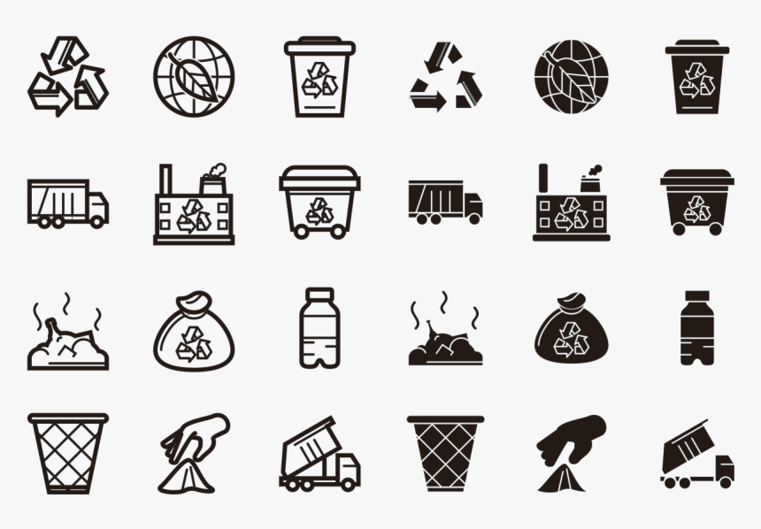 Landfill Icons Vector - Icona Discarica, HD Png Download, Free Download