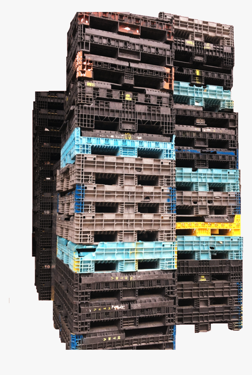 Buckhorn Reusable Plastic Used Bulk Boxes Stack1 - Skyscraper, HD Png Download, Free Download
