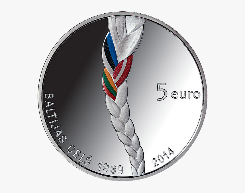 Lv 2014 5euro Baltic Way A - Commemorative Coin Baltic Way, HD Png Download, Free Download