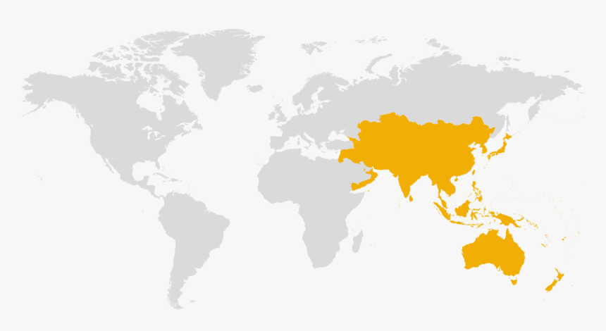 Asia Pacific Map - World Map, HD Png Download, Free Download