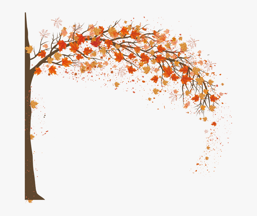 Fall Tree Background Clipart, HD Png Download, Free Download