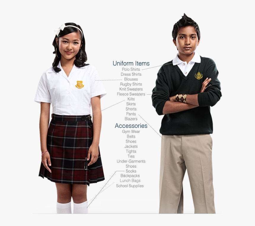 School Dress Clipart - School Uniforms In Canada, HD Png Download, Free Download