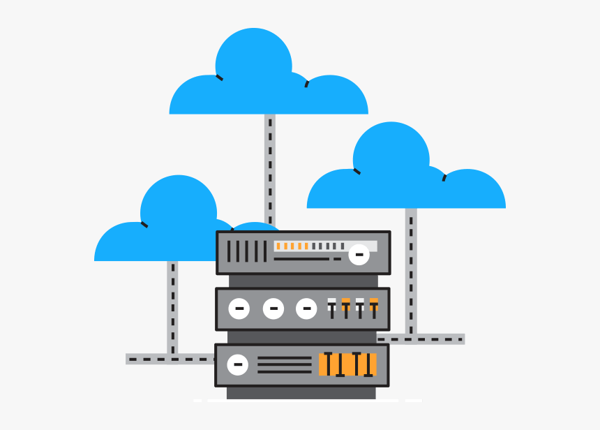 Cloud Server Cartoon Png, Transparent Png, Free Download