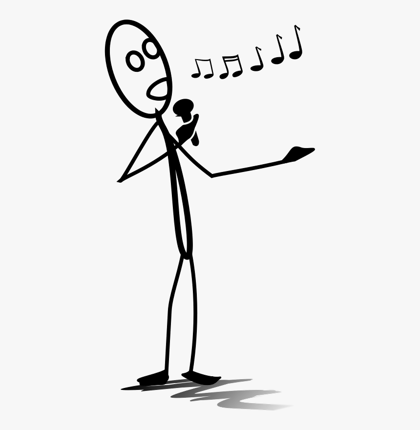 Al S Singing Melody - Singing Stick Figure Png, Transparent Png, Free Download