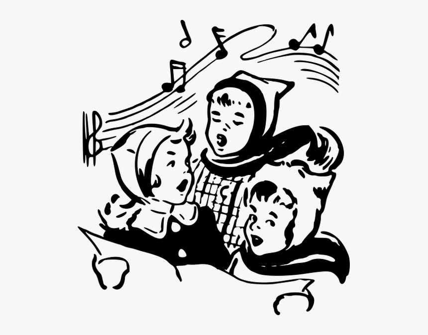 Singers - Clip Art Christmas Caroling, HD Png Download, Free Download