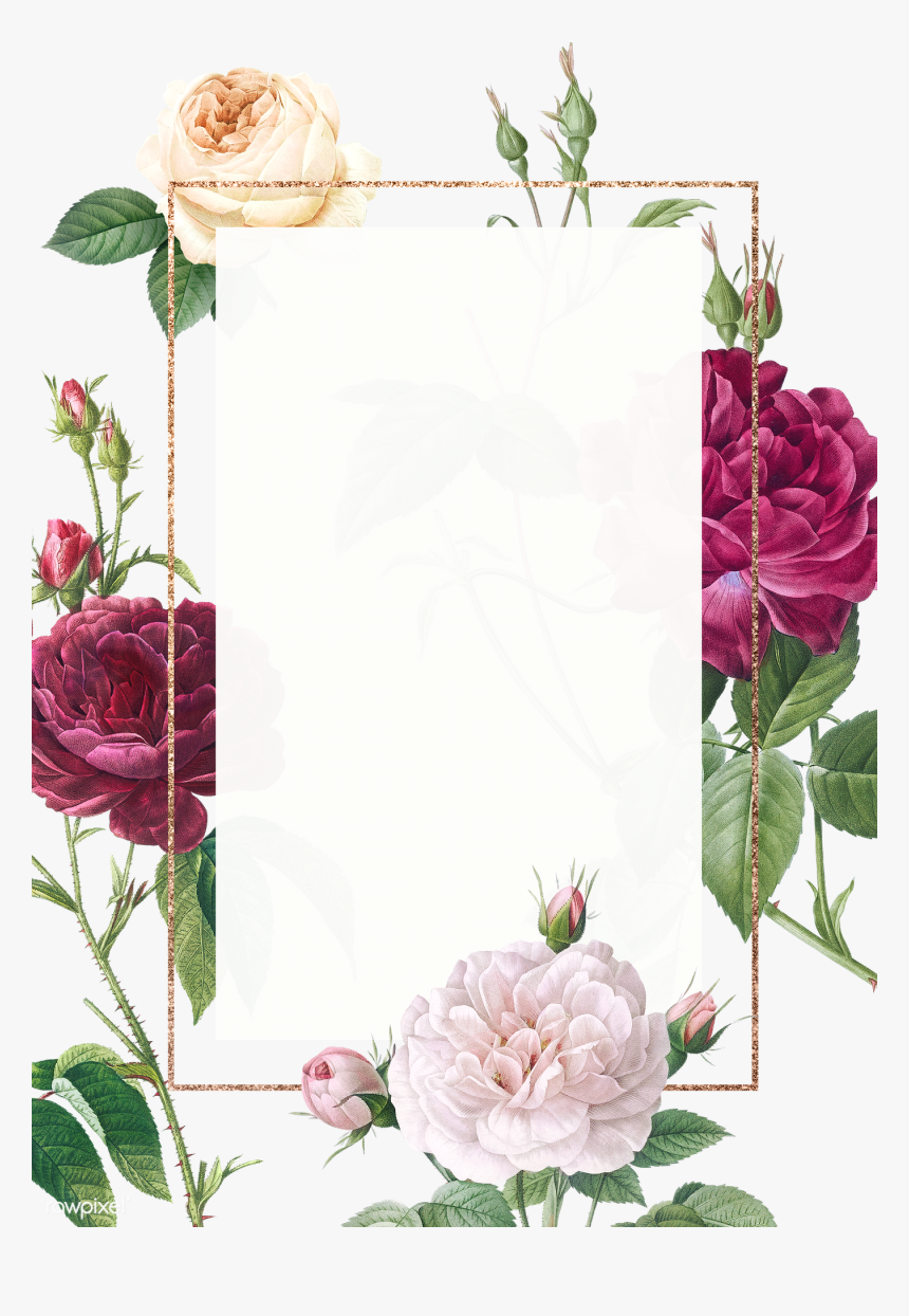 Burgundy Wedding Png - Design Wedding Invitation Floral, Transparent Png, Free Download