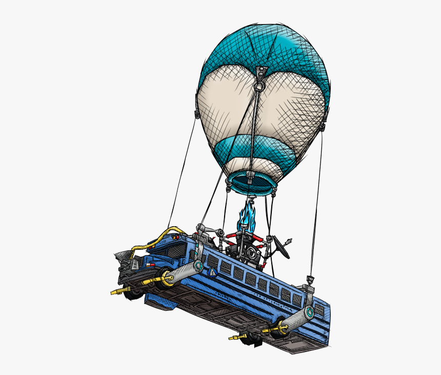 Fortnite Battle Bus Transparent & Png Clipart Free - Fortnite Battle Bus Png, Png Download, Free Download