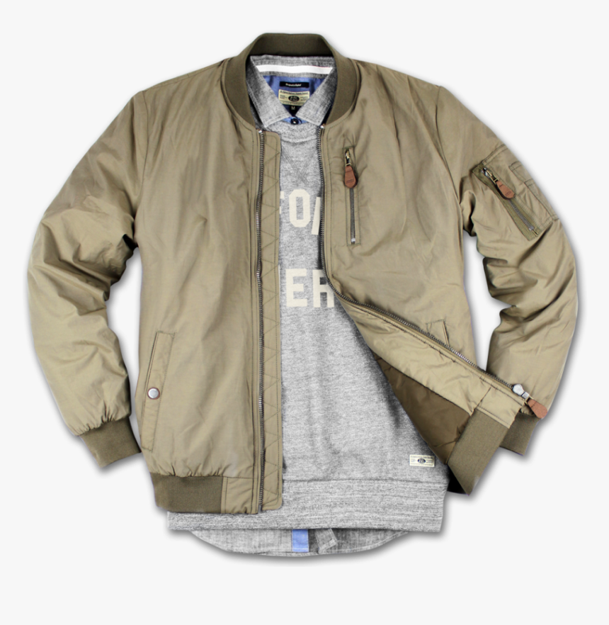 Bomber Jacket Template - Zipper, HD Png Download, Free Download
