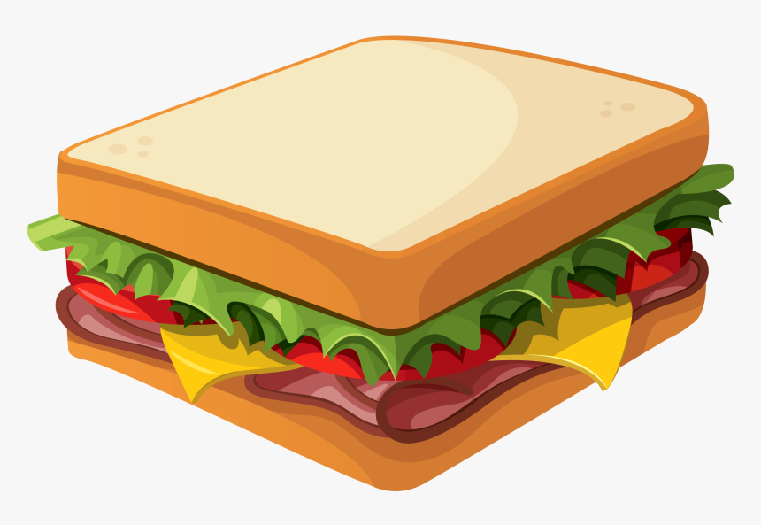 Download Hd Sandwich Png Clipart Vector Picture - Transparent Background Sandwich Clip Art, Png Download, Free Download