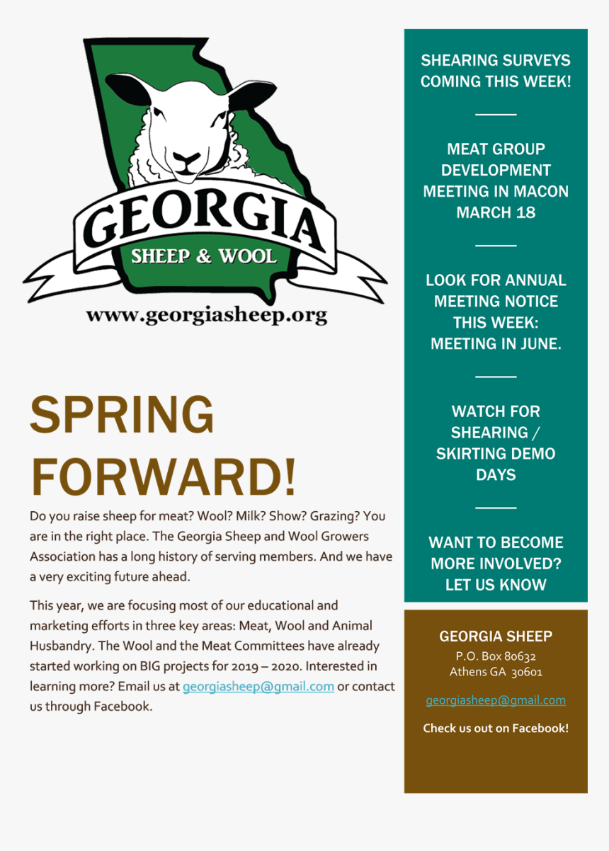 Georgia Sheep Events - Flyer, HD Png Download, Free Download