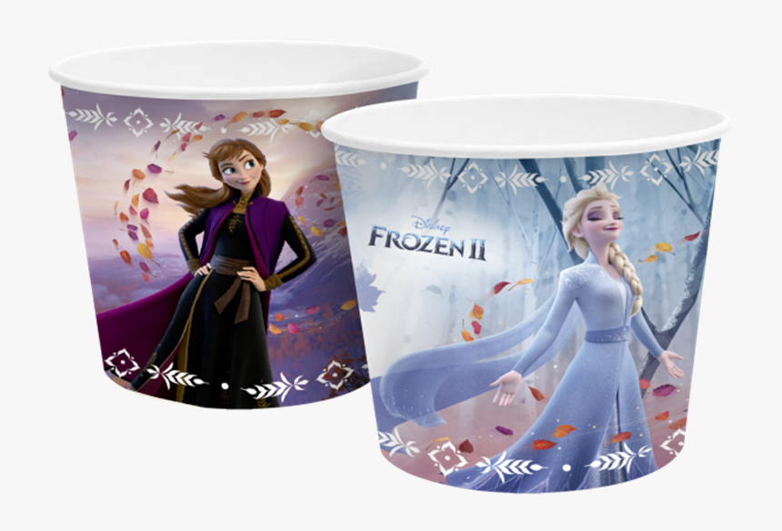 Copo De Papel 180ml Frozen - Balde De Pipoca Frozen 2, HD Png Download, Free Download