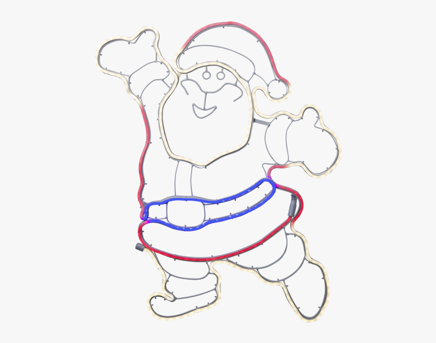 Silhouette Neoled Silhouette Weihnachten Led, HD Png Download kindpng