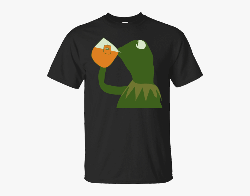 Kermit Sipping Tea Https - Iced Tea With Ice Cubes T Shirt, HD Png Download, Free Download