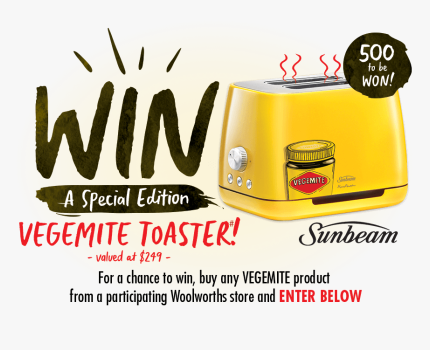 Vegemite Toaster Promo , Png Download - Small Appliance, Transparent Png, Free Download