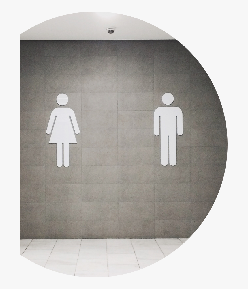 All Gender Restroom Signs Image - Clyde Holliday State Recreation Site, HD Png Download, Free Download
