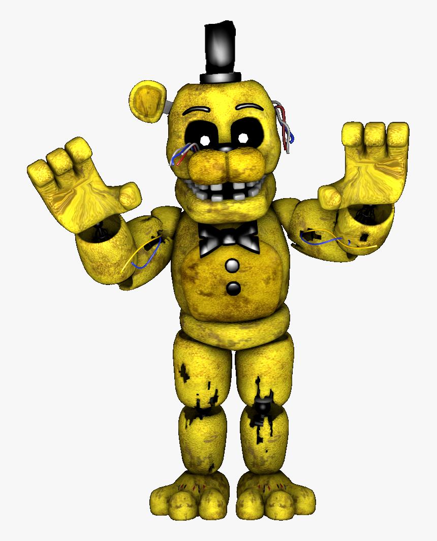 Thumb Image - Five Nights At Freddy's Withered Golden Freddy, HD Png Download, Free Download