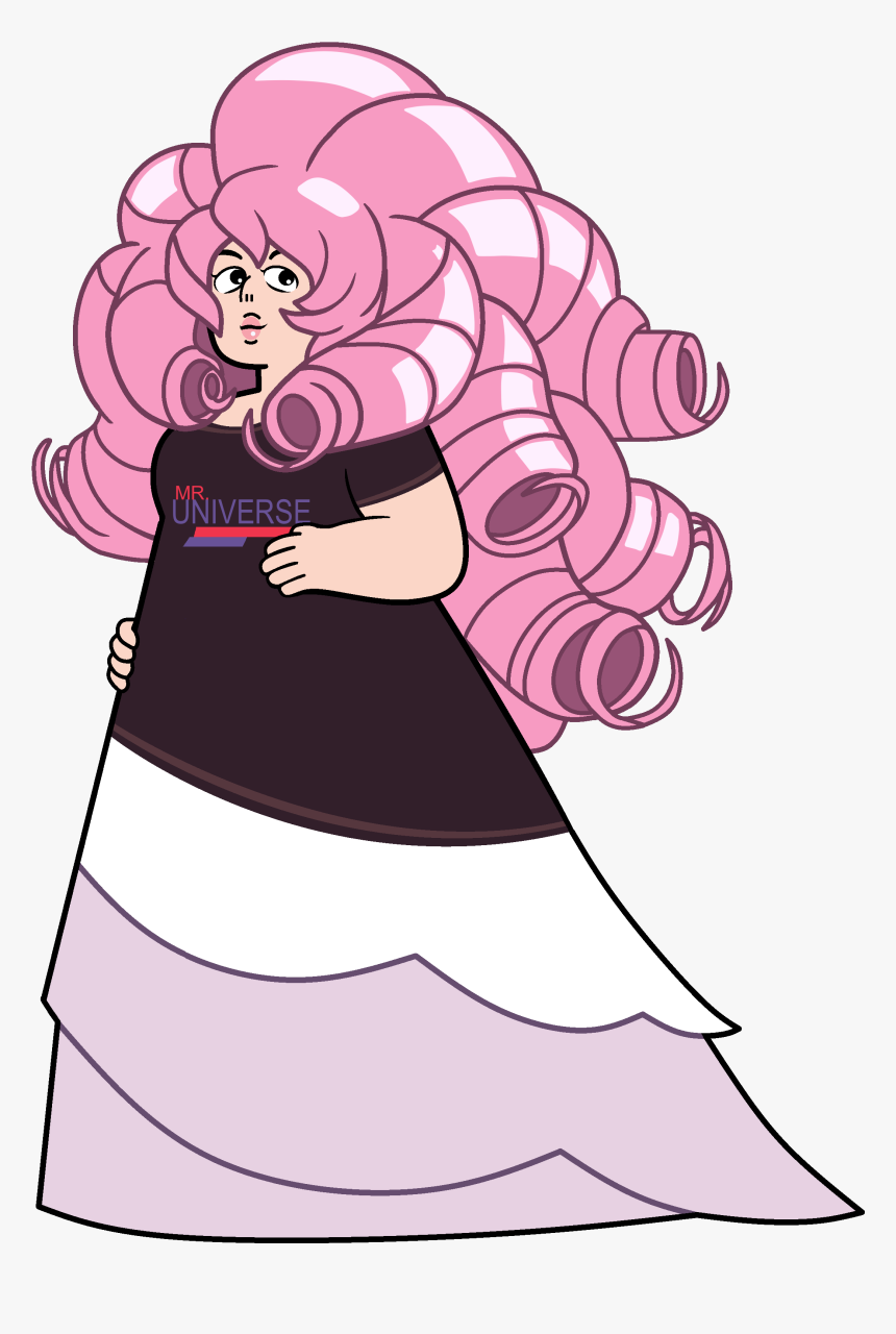 Rose Quartz Steven Universe Clipart Picture Black And - Rose Quartz Steven Universe, HD Png Download, Free Download