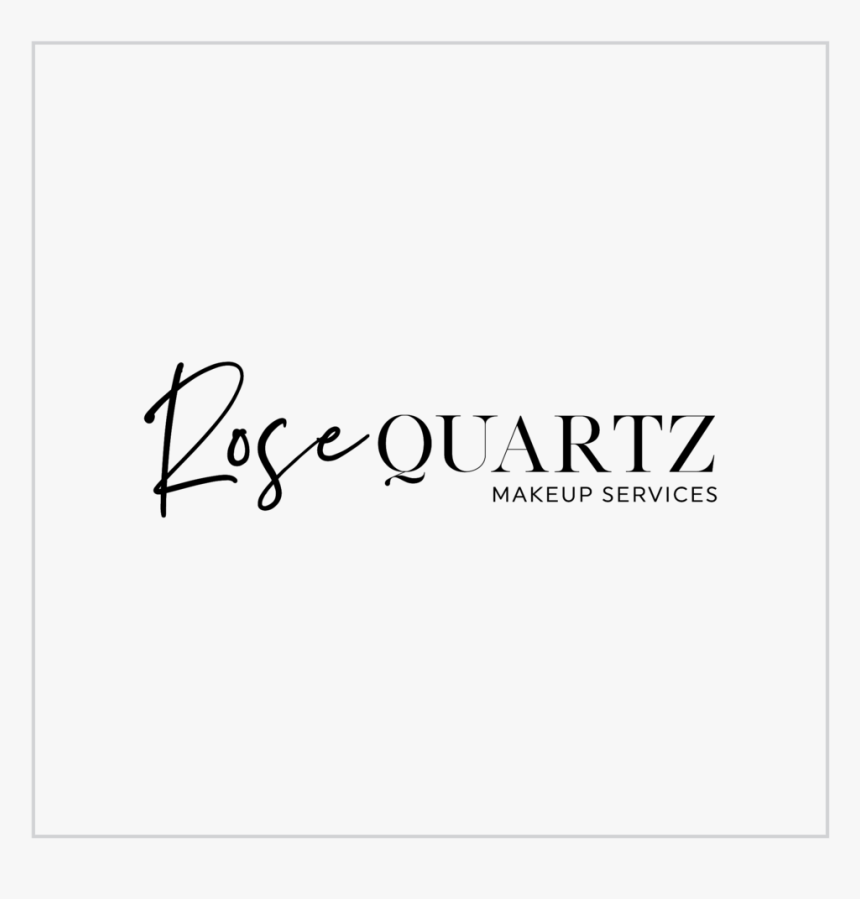 Rose Quartz-bw - Calligraphy, HD Png Download - kindpng