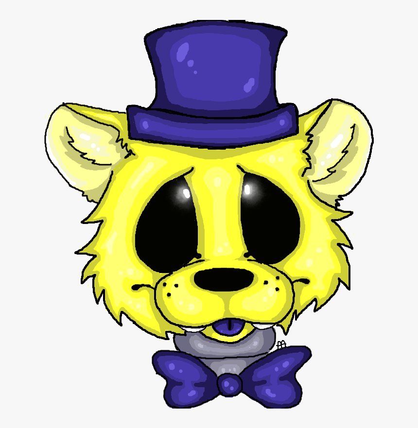 Fnaf Golden Freddy Drawings , Png Download - Five Nights At Freddy's Golden Freddy Drawing, Transparent Png, Free Download