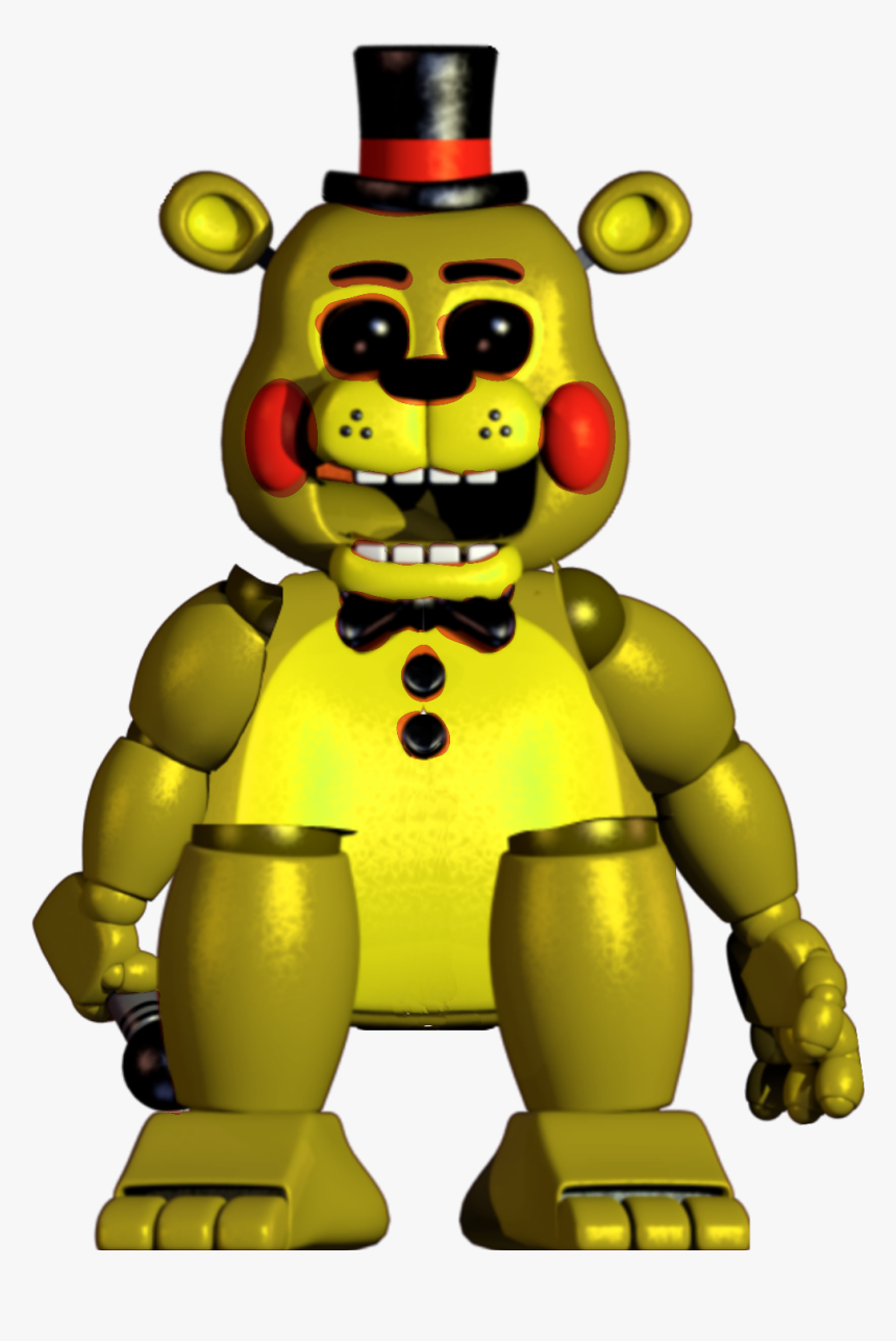 Golden Toy Freddy - Cartoon, HD Png Download, Free Download