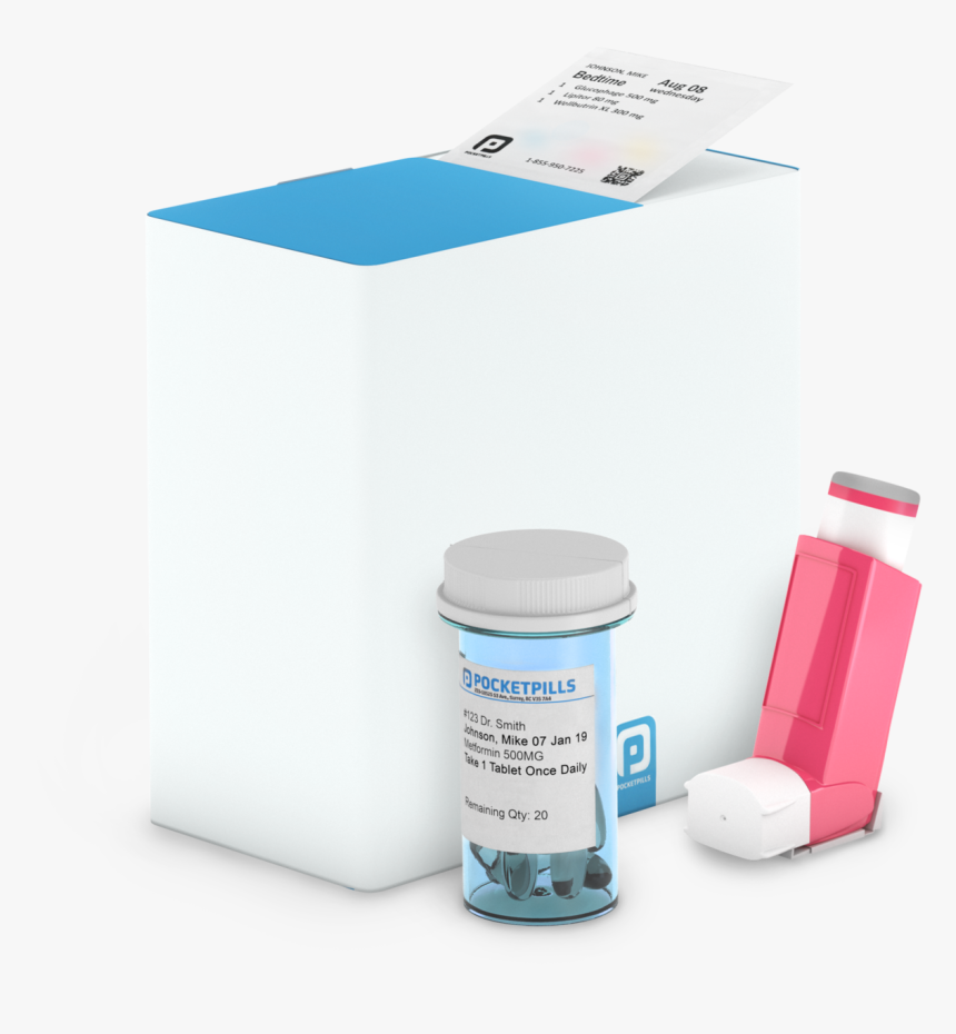 Pocketpills Online Pharmacy Pocketpacks - Box, HD Png Download, Free Download