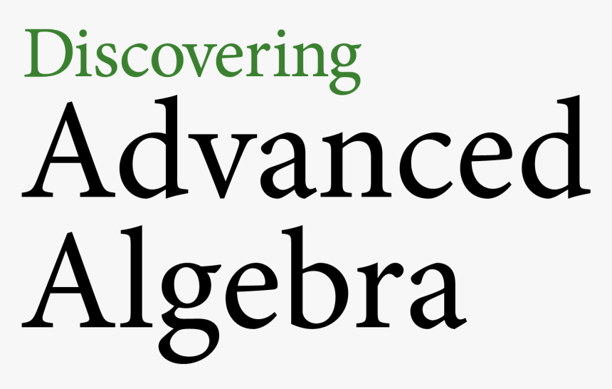 Discovering Advanced Algebra - Oval, HD Png Download, Free Download