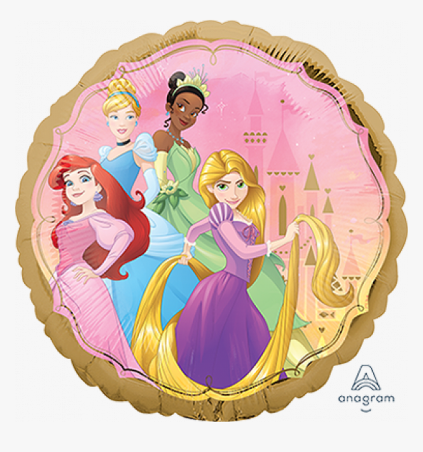 Disney Princesses Once Upon A Time Circle Foil Balloon, HD Png Download, Free Download
