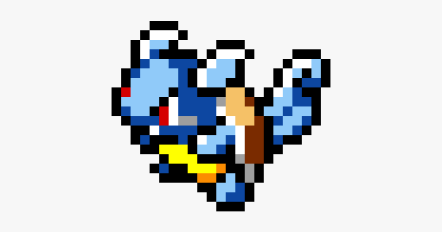 Pokemon Pixel Art Wartortle, HD Png Download, Free Download