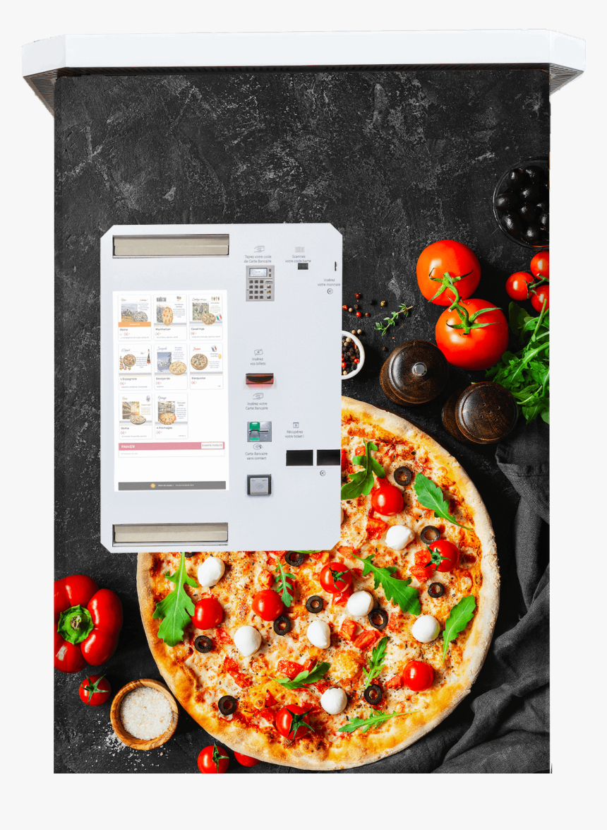 Another Covering Example Vending Machine Smart Pizza - California-style Pizza, HD Png Download, Free Download