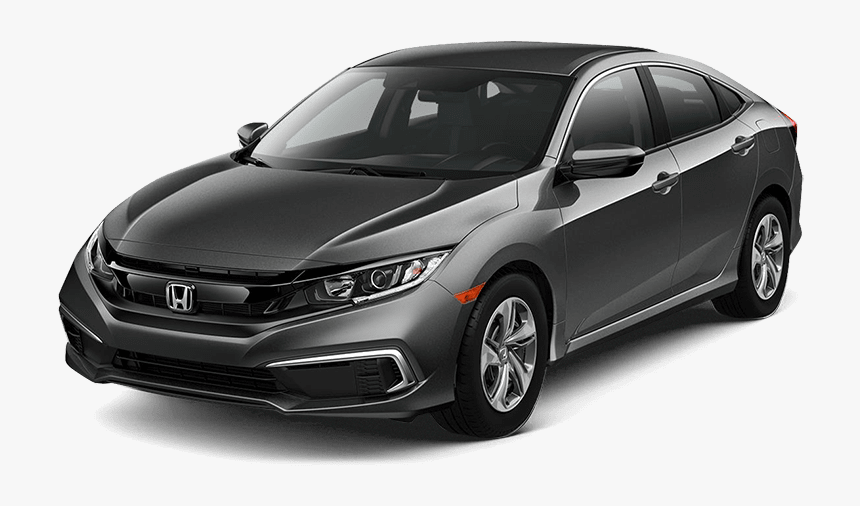 Modern Steel - 2019 Honda Civic Lx Black, HD Png Download, Free Download